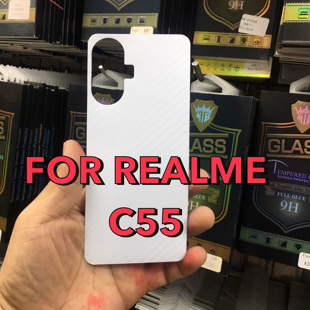 ฟิล์มหลังกันรอย Realme C55/C53/C67/C61/C63