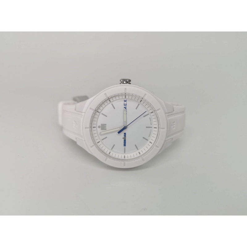 Timex Ironman Essential Urban  White/Blue Silicone Watch TW5M17400 ( มือ1 )​ แกะกล่อง​