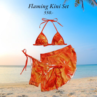 Hh518🔥Flaming Kini Set