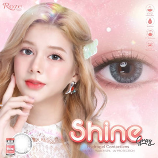 Shine gray คอนแทคเลนส์ (Rozelens ค่าอมน้ำ 55%)