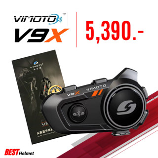 บลูทูธติดหมวกกันน็อค Vimoto V9X ราคา 5390.- เท่านั้น