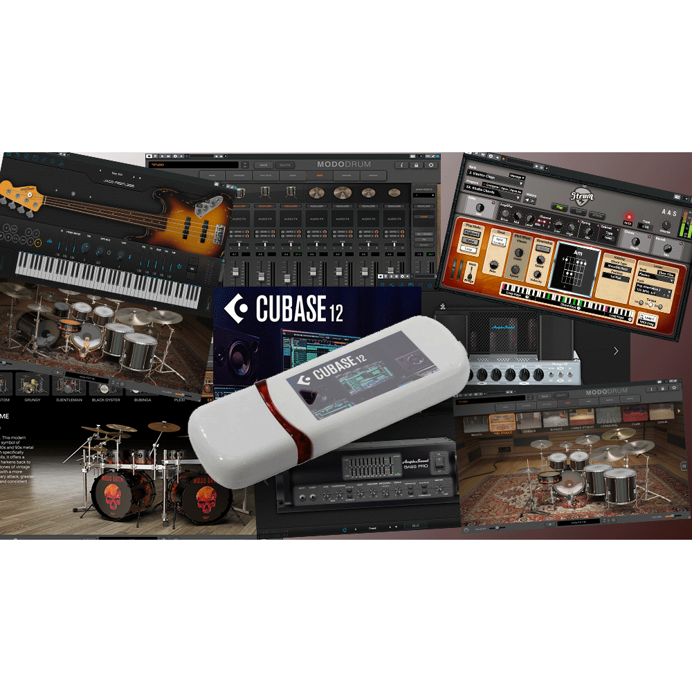 ทำเพลงแบบมืออาชีพ Cubase12 Pro พร้อมปลั๊กอิน, กลอง,เบท, กีตาร์ Strum GS ฟรี ปลั๊กอิน Roland VS SRX K