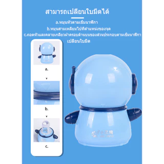 กบเหลาดินสอ กบเหลาดินสอไฟฟ้า กบเหลาดินสออัตโนมัติ ใช้แบตเตอรี่หรือสายชาร์จ USB รูปร่างนักบินอวกาศ
