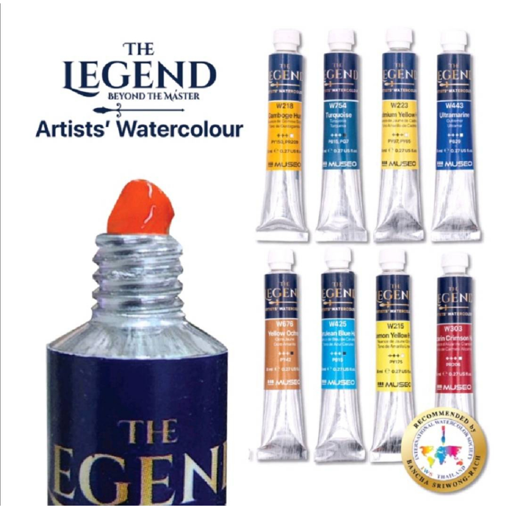สีน้ำ เดอะ เลเจ้นด์ สีน้ำเกรดอาร์ทติสท์ The Legend Artist's Watercolour 8 ml.