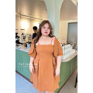 🔥Plussize🔥เดรสคนอ้วน🔥Chest (อก) :  44-50"