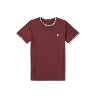 Fred Perry Twintipped T-Shirt in Burgundy