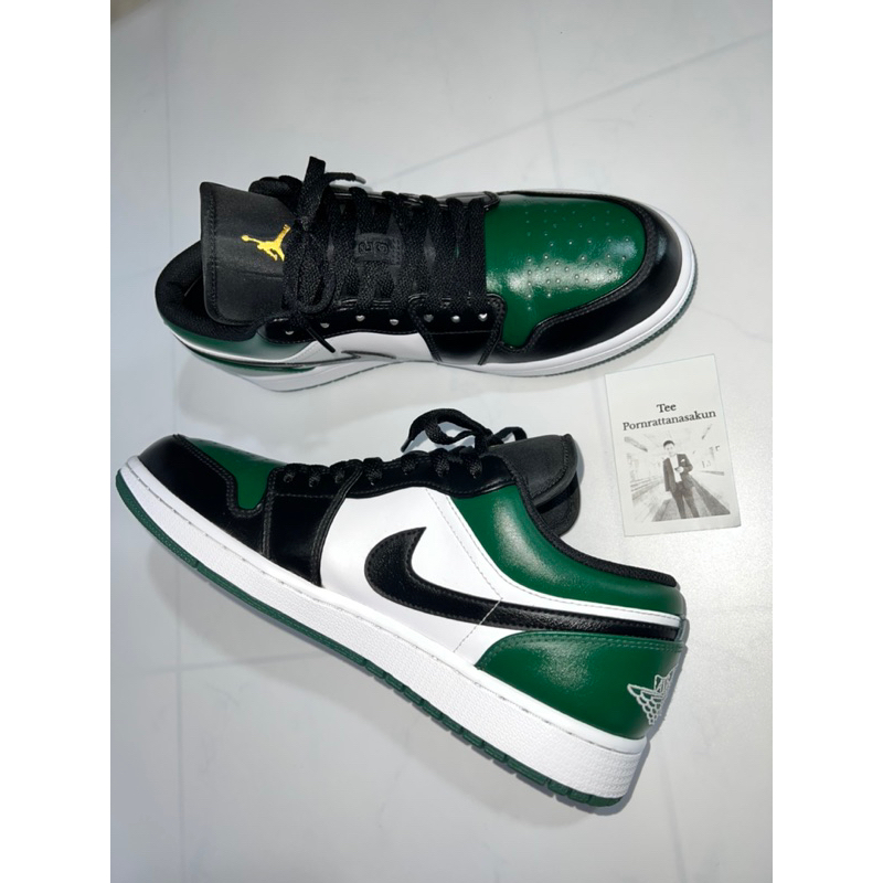 Nike Jordan 1 Low 🟩⚪️🖤 Green Toe