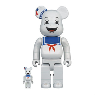 BEARBRICK MARSHMALLOW WHITE CHROME Ver. 400% &amp; 100%