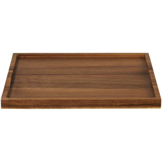 ถาดไม้จามจุรีแท้ W 10" x L 16" s H 1" l ACACIA WOODEN TRAY W 10" x L 16" s H 1"