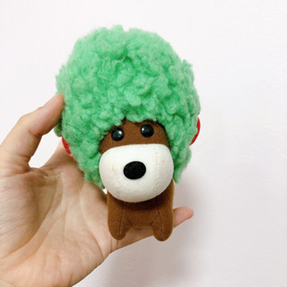 ตุ๊กตาน้องหมาหัวฟู Afro Ken San-x หัวต้นแอปเปิ้ล หายาก ลิขสิทธิ์แท้