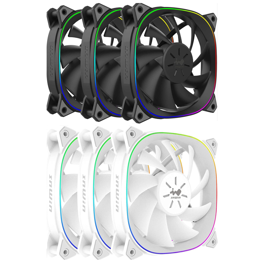 FAN CASE INWIN Sirius Extreme Pure ASE120P Triple pack with RGB Module Controller ASE120 IN WIN