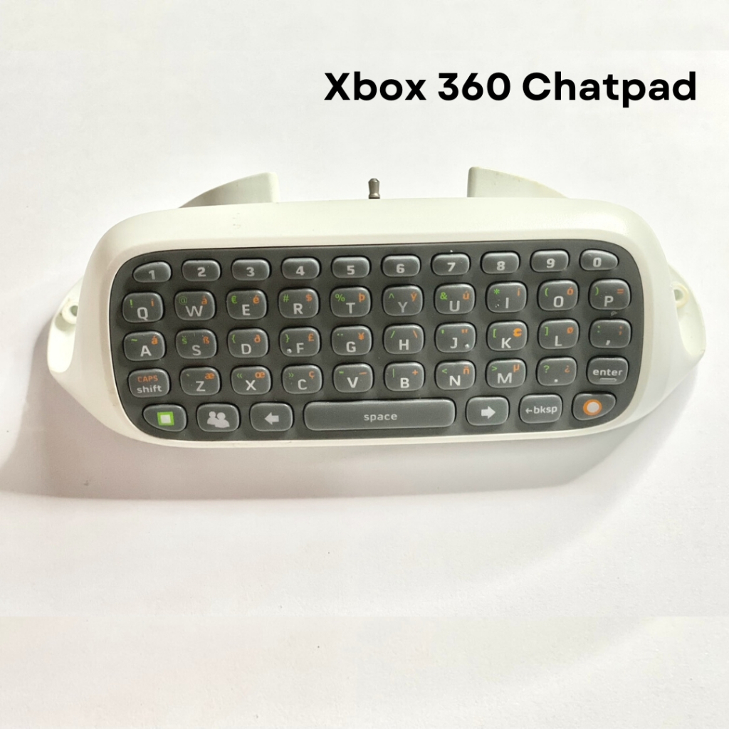 XBOX 360 Chatpad Keyboard controller Microsoft อุปกรณ์เสริม คีย์บอร์ดต่อจอย ของแท้ มือสอง