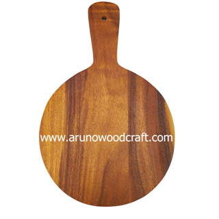 เขียงจามจุรีพิซซ่ามีด้าม l ACACIA WOOD PIZZA BOARD