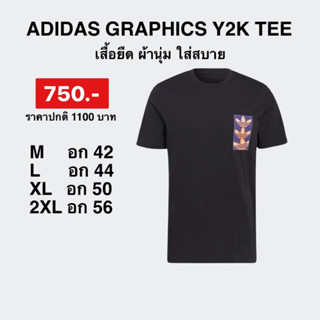 เสื้อยืดADIDAS พิมพ์ลายGRAPHICS Y2K TEE  ลิขสิทธิ์แท้100%