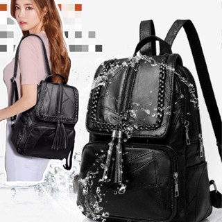 กระเป๋าสะพายหลังทรงสวยใส่ของได้เยอะPU