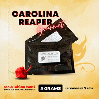 ขนาดทดลอง!ผงพริกแคโรไลนา รีพเปอร์ ซอง 5กรัม Carolina Reaper powder 5g.