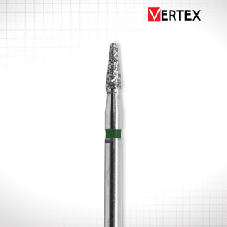 (VERTEX 1กล่อง5ตัว) Diamond Bur หัวกรอไดมอนด์ หัวกรอกากเพชร ทรง Tapered flat-ended – 846 Standard