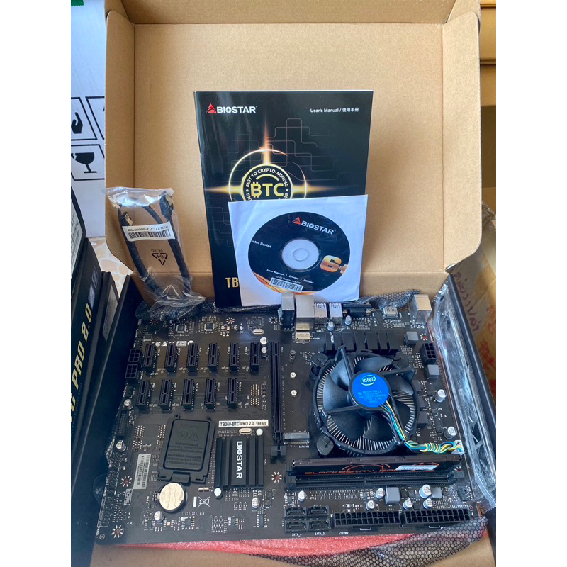 ขาย Set mainboard+cpu  (Tb360 btc pro / cpu G5420)