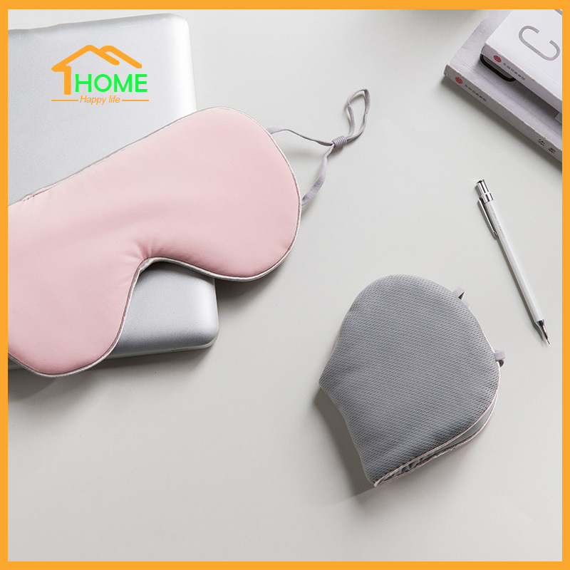 Happylife ผ้าปิดตานอน ปรับได้ 2 ด้าน ผ้าปิดตา กันแสง นุ่มมาก อุปกรณ์เดินทาง อย่างดี Sleeping Mask หลับสบาย