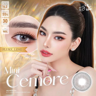 คอนแทคเลนส์(มินิ) ค่าอมน้ำ55% Mini Cemore brown , gray Kittykawaii ลายชนชอปที่เกาหลี สวยมากๆ Made in Korea