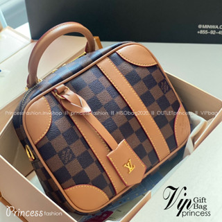 L.V Valisette Souple BB Damier Ebene / L.V Vanity Bag เกรดออริจินอล ใช้งานต่างประเทศได้ พร้อมส่งที่ไทย กระเป๋าถือทรงสวย