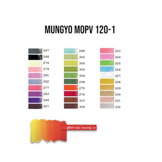 [1/4] gallery by MUNGYO  Artists’ soft oil pastel MOPV-120 -1