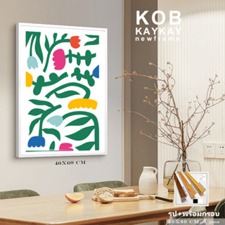 กรอบพร้อมรูปตกแต่งบ้าน รูปดอกไม้ ขนาด 40x60 cm จำนวน 1 กรอบ (ภาพที่ 1-10)