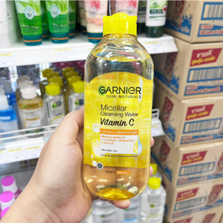 Garnier Cleansing Water VitaminC 400ml. การ์นิเย่ สกิน แอคทีฟ ไมเซล่า วิตามินซี 400ml.