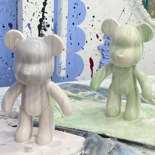 RexTT18cm 22cm 23cm 33CM bear Fluid painting acrylic paint violent bear It is recommended to use with fluid pigments