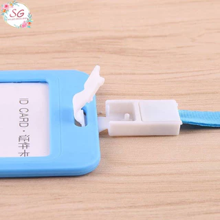 (M805)กรอบใส่บัตรแนวตั้ง สายคล้องคอสุ่มสี มีให้เลือกหลายสี ป้ายชื่อ ซอง ราคาโรางงาน