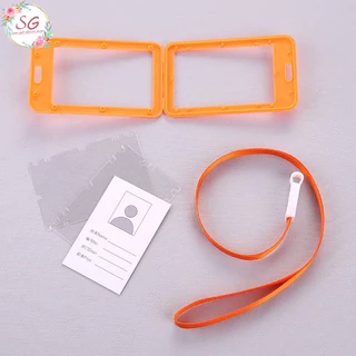 (M805)กรอบใส่บัตรแนวตั้ง สายคล้องคอสุ่มสี มีให้เลือกหลายสี ป้ายชื่อ ซอง ราคาโรางงาน