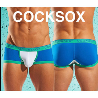 กางเกงชั้นในชาย Cocksoxcock trunk สีฟ้าขาว size M ของแท้