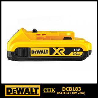 DEWALT แบตเตอรี่ LITHIUM ION 20V MAX 2Ah รุ่น DCB183-B1 DCB183