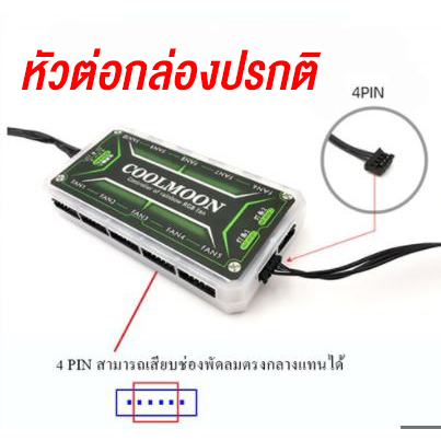 ตัวค้ำการ์ดจอแบบอะคริลิคแบบตั้งค้ำ ใช้กับกล่องควบคุมไฟพัดลม Coolmoon และ Tsunami