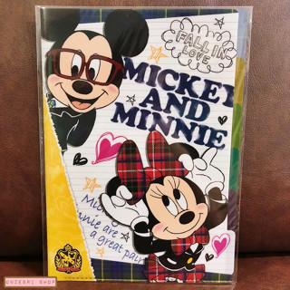 แฟ้ม A4 แยกใส่เอกสารได้ 5 ช่อง ลาย Mickey &amp; Minnie Campus