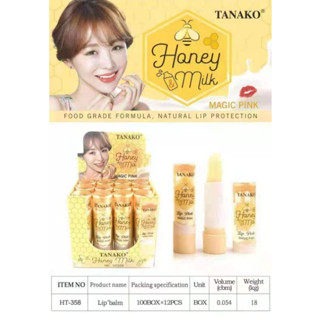 Tanako - HONEY MILK Lipbalm Madu HT358 Tanako - HONEY MILK Lipbalm Madu HT358