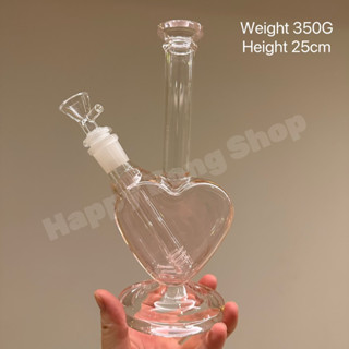 Big Big Heart Glass Bong บ้องแก้วรูปหัวใจอีกแบบ อันใหญ่สุดของรุ่นหัวใจ