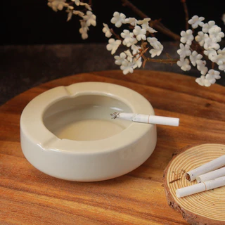 Ashtray ที่เขี่ยบุหรี่เซรามิคทรงกลมสำหรับทิ้งบุหรี่