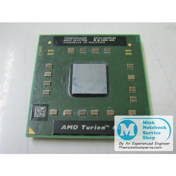 ซีพียู CPU AMD Turion 64 Mobile technology MK-36 ความเร็ว 2GHz, L2 512 KB, Bus 800MHz, Socket S1 - TMDMK36HAX4CM (มือสอง