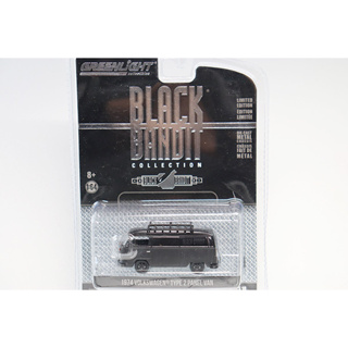 Greenlight 1/64 Black Bandit Series 18 - 1974 Volkswagen Type 2 Panel Van 27930