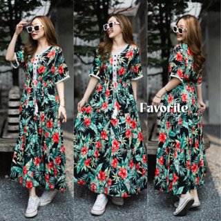 🌈🌿🌸🌼🌺❤️💚 Floral Spun Maxi Dress