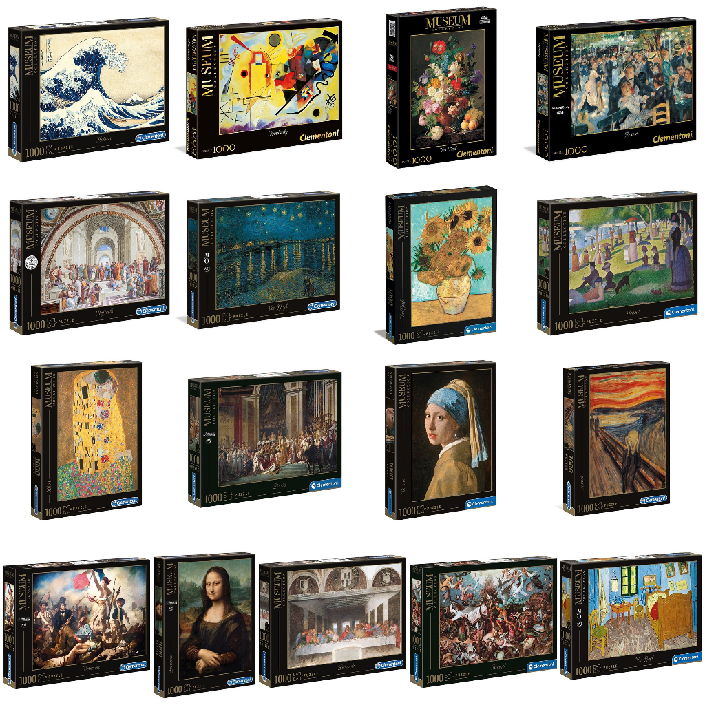 [สินค้าพรีออเดอร์] Clementoni Museum Collection jigsaw puzzle จิ๊กซอว์นำเข้า 1000 ชิ้น