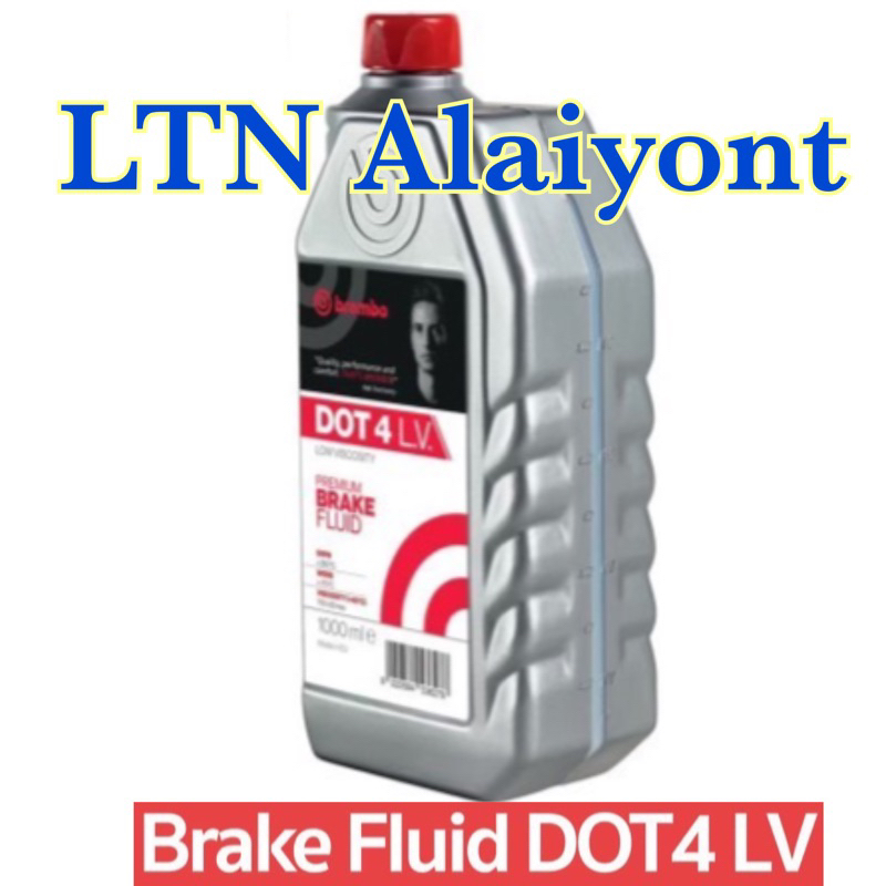 Brembo น้ำมันเบรค DOT4 LV ขนาด 1 ลิตร น้ำยาเบรก Dot 4 LV เบรมโบ้ 1000 ml
