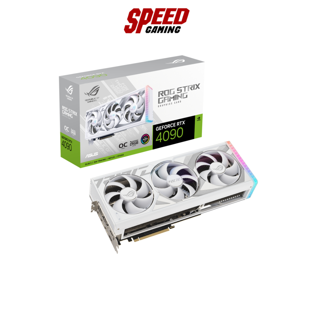 ASUS VGD CARD (การ์ดจอ) GEFORCE RTX4090 ROG STRIX O24G WHITE DDR6X / By Speed Gaming
