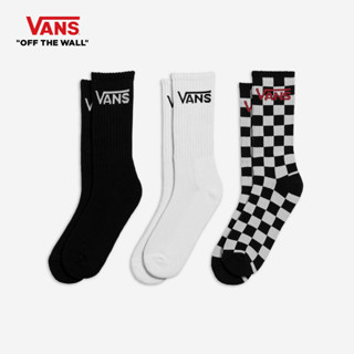 VANS CLASSIC CREW 6.5-9 3PK - BLACKCHECKERBOARD