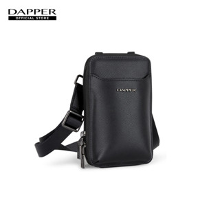 DAPPER กระเป๋าใส่โทรศัพท์ Saffiano Phone Bag สีดำ (BM7B1/186)