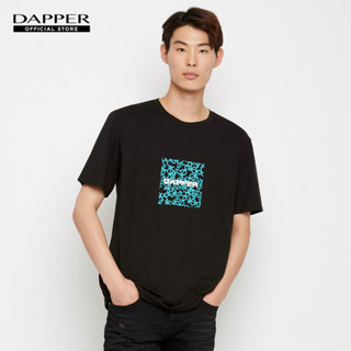 DAPPER เสื้อยืด Graffiti Logo Print สีดำ (KRB1/589RS)