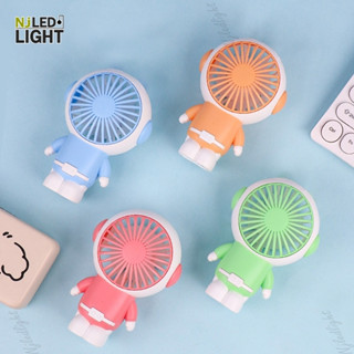 Njledlight E49 พัดลมพกพา พัดลมมินิ พัดลม พัดลมตั้งโต๊ะ พัดลมมือถือ mini Fan สายชาร์จUSB รุ่นE49