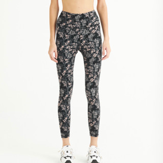 Floral Black Sakura Legging เลกกิ้ง เลกกิ้งออกกำลังกาย ชุดออกกำลังกาย