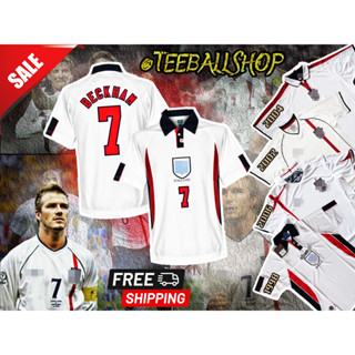 ENGLAND RETRO JERSEY  HOME เสื้อฟุตบอล อังกฤษย้อนยุค 2000,1998,2004,2006